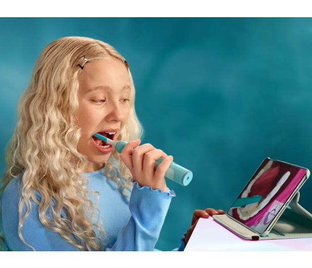 Philips Sonicare Szczoteczka soniczna for Kids Smart HX6600/13 (błekitna) - 1574075 - zdjęcie 5